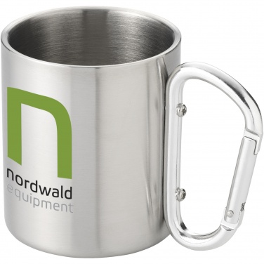Logotrade dovana nuotrauka: Alps 200 ml izoliuotas puodelis su karabinu