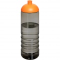 H2O Active® Eco Treble 750 ml sportinis buteliukas su kupolu dangteliu , Medžio anglis / apelsinas