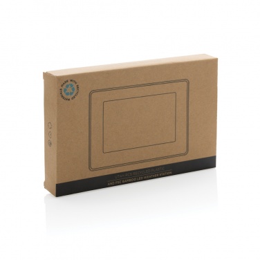 Logotrade reklaminiai produktai nuotrauka: Jutos RCS perdirbto plastiko ir bambuko LED laikrodis