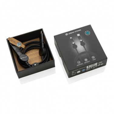 Logotrade reklaminiai produktai nuotrauka: Oakland RCS perdirbto plastiko 6 viename greito įkrovimo 45 W laidas