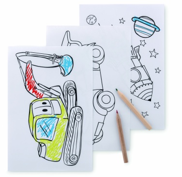 Logotrade dovana nuotrauka: Dažymo rinkinys su 6 pieštukais