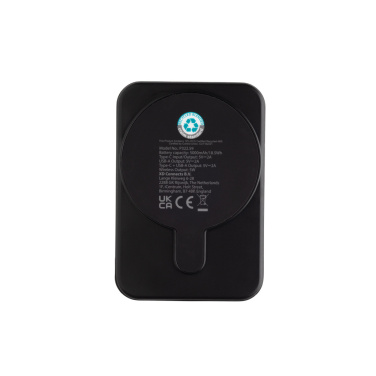 Logotrade dovana nuotrauka: Stellar RCS perdirbto plastiko 5000 mah 5W magnetinis maitinimo blokas