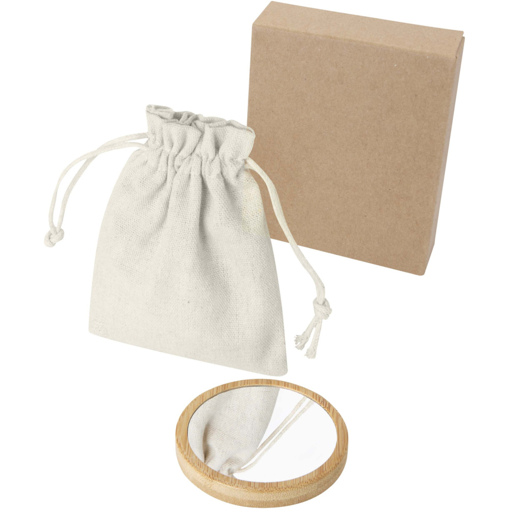 Logotrade verslo dovanos nuotrauka: Blizgantis bambuko veidrodis