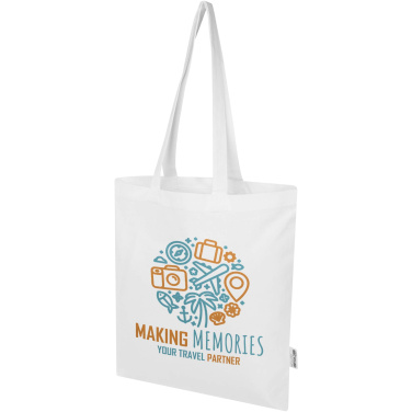 Logotrade dovana nuotrauka: Madras Blend 140 g/m² GRS perdirbtos medvilnės medžiaginis krepšys, 7 l