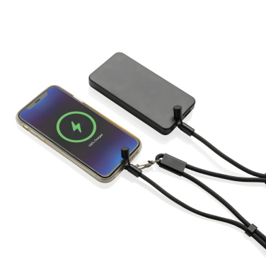 Logotrade reklaminiai produktai nuotrauka: „LoopAmp RCS RPET“ reguliuojamo stiprumo telefono laidas su 60 W galia