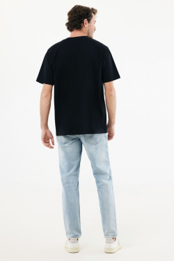 Logotrade dovana nuotrauka: IQONIQ Nikko sunkūs perdirbtos medvilnės marškinėliai