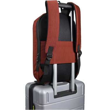 Logotrade reklaminės dovanos nuotrauka: „Luma 15“ GRS perdirbta, apsaugota nuo vagysčių, 10 litrų talpos nešiojamojo kompiuterio kuprinė