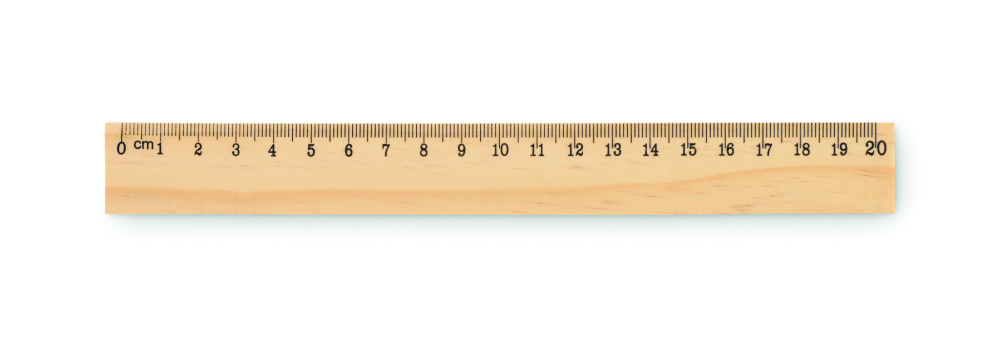Logotrade verslo dovanos nuotrauka: Medinė liniuotė 20 cm