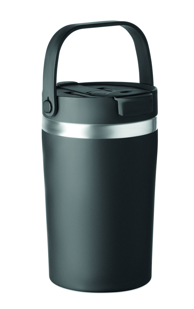 Logotrade reklaminės dovanos nuotrauka: Dvigubos sienelės stiklinė 350 ml