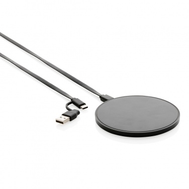 Logotrade biznesa dāvanas foto: RCS standarta otrreizējās plastmasas 10 W bezvadu lādētājs