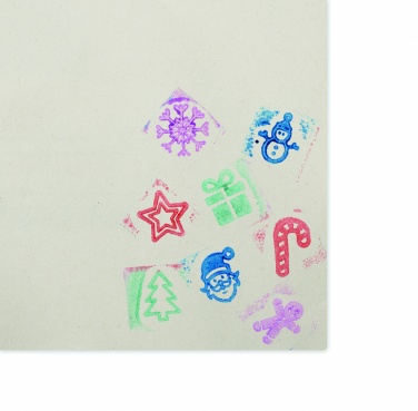 Logotrade dāvanas foto: 8 koka Ziemassvētku pastmarku komplekts