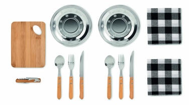 Logotrade korporatīvās dāvanas foto: Piknika komplekts 2 personām somiņā