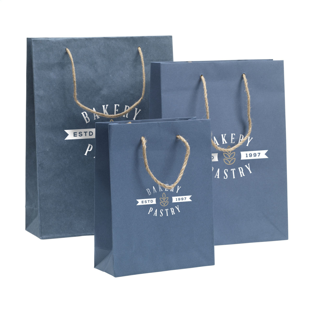 Logotrade logo dāvanas foto: Leaf It Bag pārstrādāts ar džinsu šķiedrām (180 g/m²) L