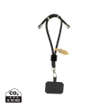 CarryLoop RCS pārstrādāta PET regulējama tālruņa turētāja aproce, melns