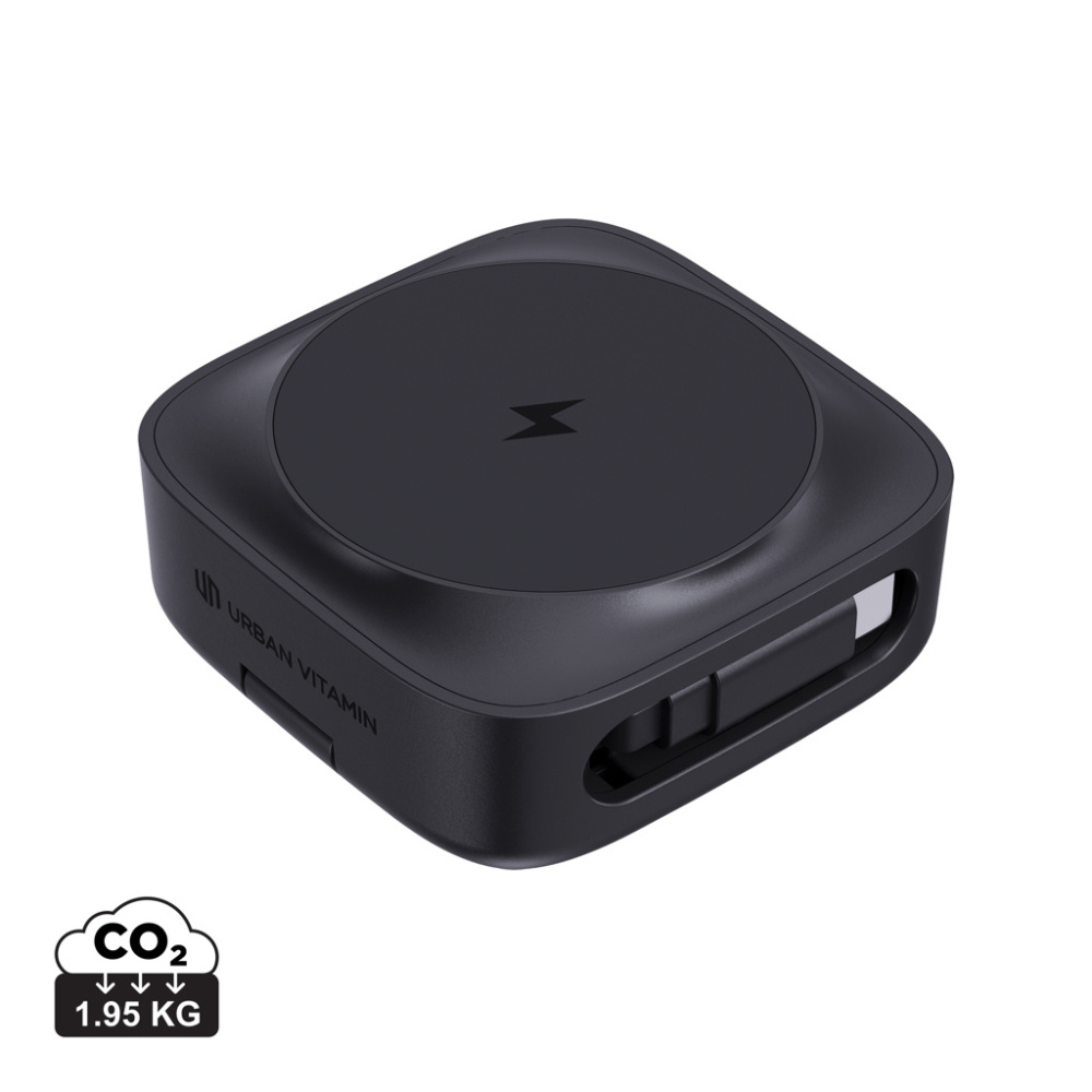 Logotrade Ideja dāvanas foto: Urban Vitamin Goleta 2-in-1 15W magnētiskais bezvadu lādētājs