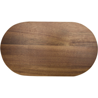 Logotrade logo dāvanas foto: Servēšanas paplāte no akācijas koka malas