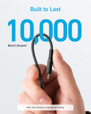 Logotrade Ideja dāvanas foto: Anker USB-C uz USB-C kabelis 1,8 metri 60 W