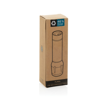 Logotrade biznesa dāvanas foto: Flara RSC pārstrādātas plastmasas USB uzlādējama lukturītis