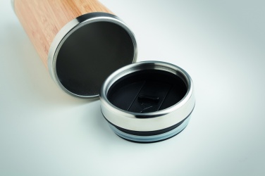 Логотрейд pекламные продукты картинка: Термокружка с бамбуком 400ml