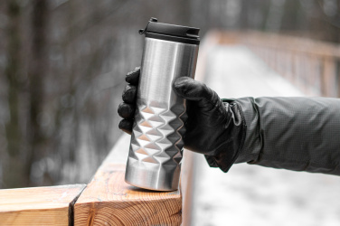 Логотрейд pекламные cувениры картинка: Термокружка из нержавеющей стали SANTANDER 500 мл