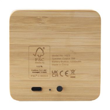 Логотрейд pекламные подарки картинка: Беспроводной динамик Sonido 5W Bamboo