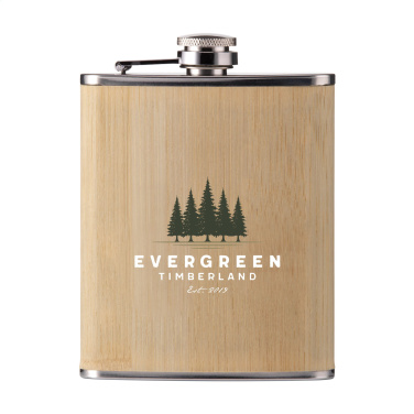 Логотрейд pекламные cувениры картинка: Бутылка для питья Hipflask Bamboo 200 мл