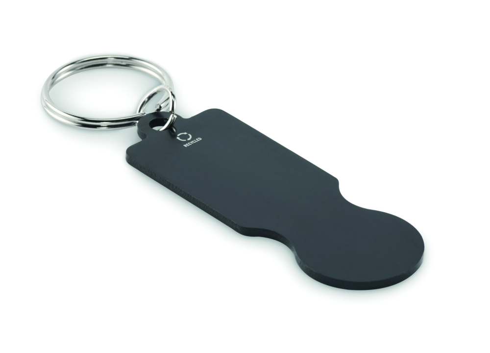 Лого трейд pекламные продукты фото: Key ring with trolley token