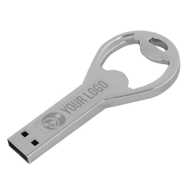 Логотрейд pекламные подарки картинка: Металлическая USB-флешка