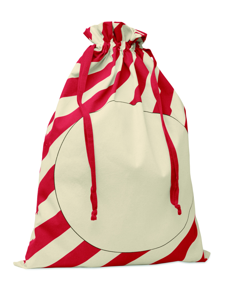 Лого трейд pекламные cувениры фото: Large Santa cotton bag