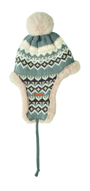 Логотрейд pекламные cувениры картинка: Knitted beanie with ear flap