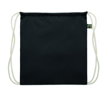 Логотрейд pекламные продукты картинка: Drawstring bag Fairtrade 180gr