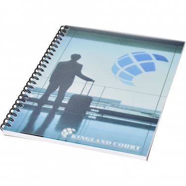 Logotrade profilprodukter bild: Desk-Mate® wire-o A5 anteckningsblock PP-omslag
