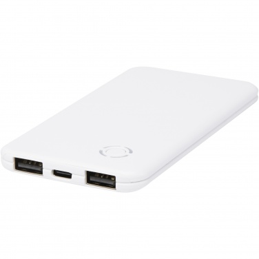 Logotrade reklamprodukter bild: Slender 4 000 mAh tunn dubbel powerbank