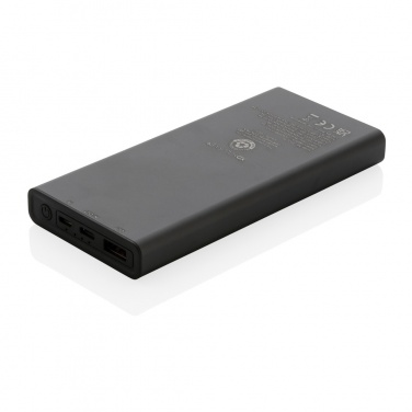 Logotrade profilreklam bild: Terra 10.000 mAh/18W powerbank RCS återvunnen aluminium