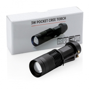 Logotrade profilreklam bild: 3W liten CREE-ficklampa