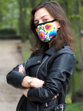 Logotrade profilprodukter bild: MARS PRO bomullsmask (storlek M) med ficka och HEPA-filter 1380165