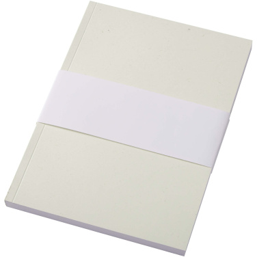 Logotrade reklamprodukter bild: Novella Austen A5 anteckningsbok med mjukt omslag av återvunnet material, 100 ark