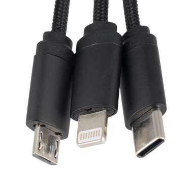 Logotrade reklamprodukter bild: Kabel 3-i-1 med upplyst logotyp - LH-ZM04
