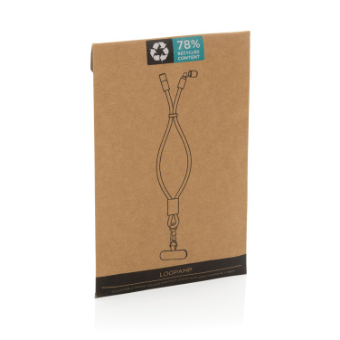 Logotrade reklamprodukter bild: LoopAmp RCS RPET handledsrem för telefon med 60 W kabel