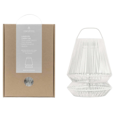 Logotrade profilprodukter bild: Originalhome Lampion återvunnen bärbar lampskärm