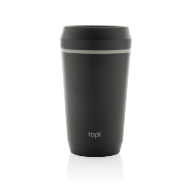 Logotrade profilprodukter bild: Topl To Go-glas av återvunnen plast Patenterat 360-lock 354