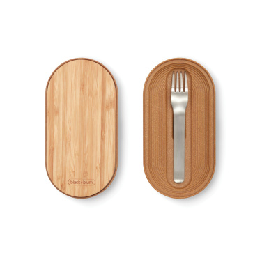 Logotrade reklamprodukter bild: Black+Blum Dubbel Rostfri Bento-låda