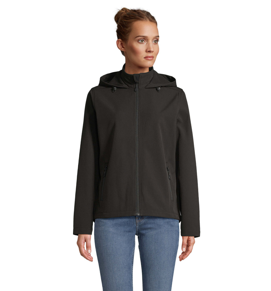 Logotrade presentreklam bild: RACE WOMEN HOODED JACKET