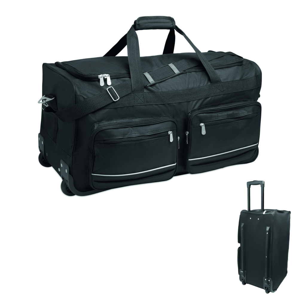 Logotrade kampanjprodukter bild: Duffelbag Trolley 600D RPET