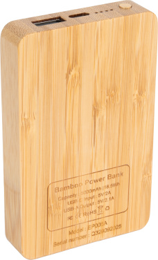 Logotrade profilprodukter bild: Powerbank 5000 mAh med upplyst logotyp