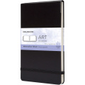 Moleskine stort akvarellalbum för konst, Svart