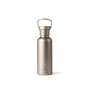 Logotrade presentreklam bild: Nordic Drift Trail Light Titanium vattenflaska 600 ml
