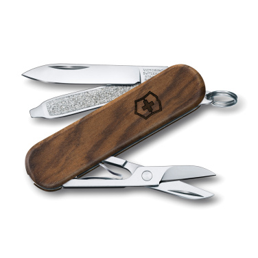 Logotrade kampanjprodukter bild: VICTORINOX Classic SD Wood Fickkniv 5 funktioner